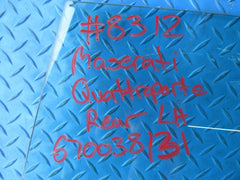 Maserati Quattroporte left rear door glass window #8312