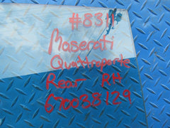 Maserati Quattroporte right rear door glass window #8311