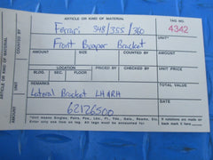 Ferrari 348 355 360 599 612 bumper left right lateral bracket #4342