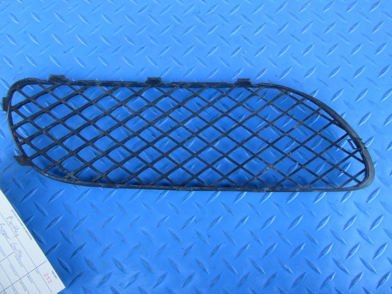 Bentley Continental GT GTC right front bumper grille #0213