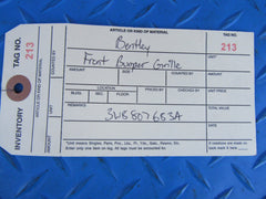 Bentley Continental GT GTC right front bumper grille #0213