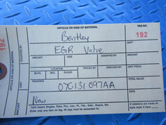 Bentley Continental GT GTC Flying Spur EGR combi valve for cylinders 7-12 #0192