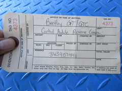 Bentley Continental GT GTC reverse camera control module #4373