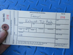 Ferrari 360 Spider Modena left exhaust tip mesh grille #0216