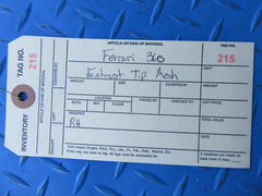 Ferrari 360 Spider Modena right exhaust tip mesh grille #0215