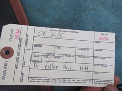 Bentley Flying Spur right B pillar panel trim molding brown #2534