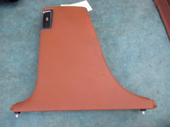Bentley Flying Spur left B pillar lower panel cover trim brown