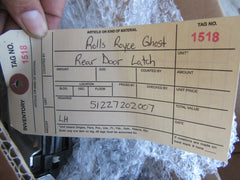 Rolls Royce Ghost left rear door latch #1518