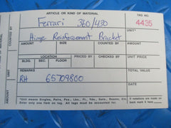 Ferrari 360 430 Challenge right hinge reinforcement bracket #4435