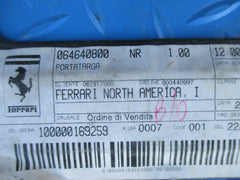 Ferrari F50 rear license plate frame New OEM #4434