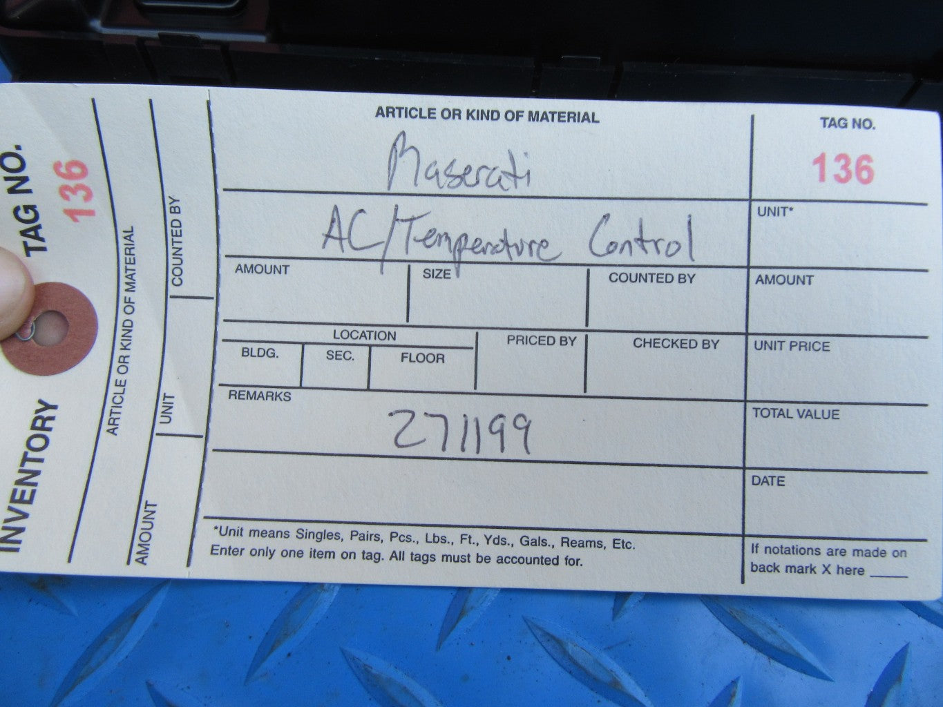 Maserati Quattroporte GranTurismo GranCabrio AC temperature control #0136