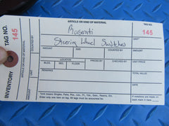 Maserati Quattroporte GranTurismo GranCabrio steering wheel switches #0145