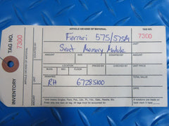 Ferrari 575 Superamerica 575M Maranello front right seat memory control module NEW #7300