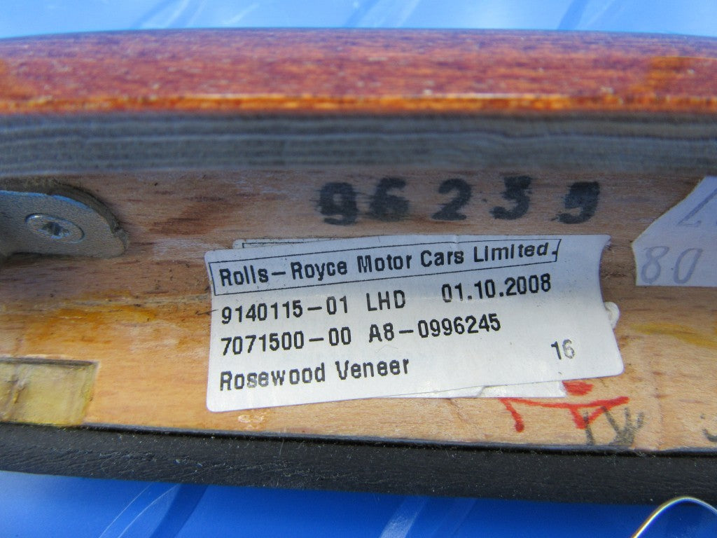 Rolls Royce Phantom dashboard tray compartment wood trim #6047