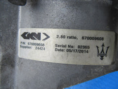 Maserati Ghibli Quattroporte rear differential 2.80 ratio #8433