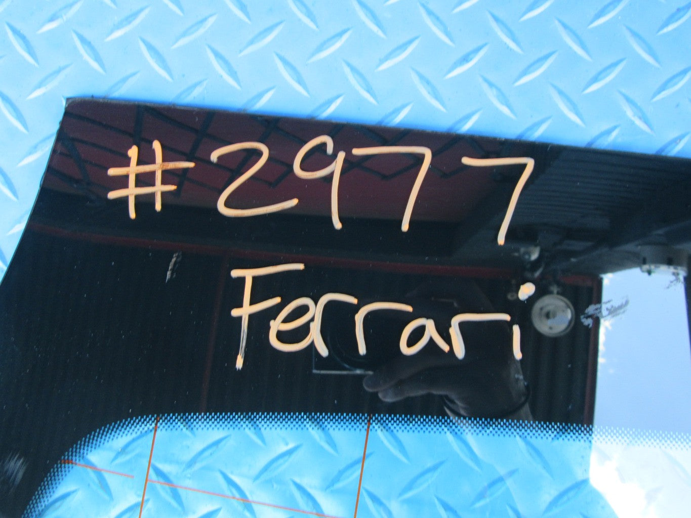 Ferrari 812 Superfast rear back engine glass #2977