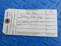 Rolls Royce Phantom dashboard tray compartment wood trim black #1613