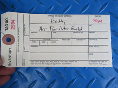 Bentley Continental Flying Spur GT GTC air flow meter gasket #2994