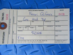 Ferrari F149 California convertible hard top rear roof frame lid #8438