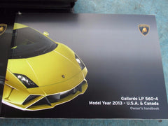 2013 Lamborghini Gallardo Lp 560-4 560 4 owners maualbooks pouch