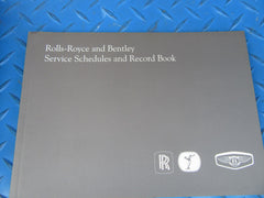 Rolls Royce Bentley service schedules dealer network handbooks pouch #0100