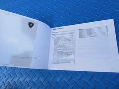 Lamborghini Gallardo LP560-4 warranty and scheduled maintenance booklet #0102