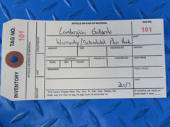 Lamborghini Gallardo warranty and scheduled maintenance plan booklet #0101