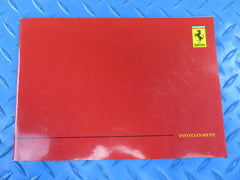 Ferrari 360 430 599 612 infotainment booklet in English #2984