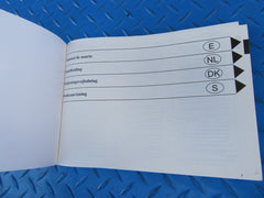 Ferrari 360 430 599 612 infotainment booklet in Spanish Dutch Danish Norwegian #2986