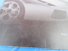 Lamborghini Gallardo warranty and scheduled maintenance plan booklet #2987