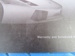Lamborghini Gallardo warranty and scheduled maintenance plan booklet #2988