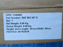 Bentley Continental GTC convertible top rear trim #8566