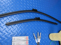 Maserati Ghibli spark plugs oil air cabin filters wiper blades service kit #7054