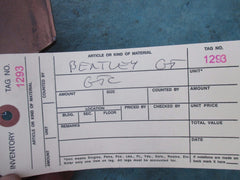 Bentley Continental Gt Gtc rear bumper cover #1293