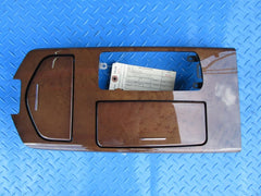 Maserati Quattroporte center console compartment trim panel gloss wood #8574