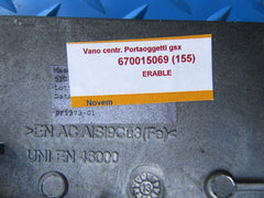 Maserati Quattroporte center console compartment trim panel gloss wood #8575