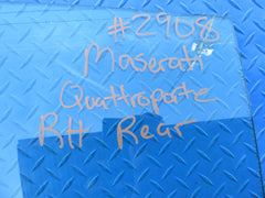 Maserati Quattroporte rear right door glass window #2908