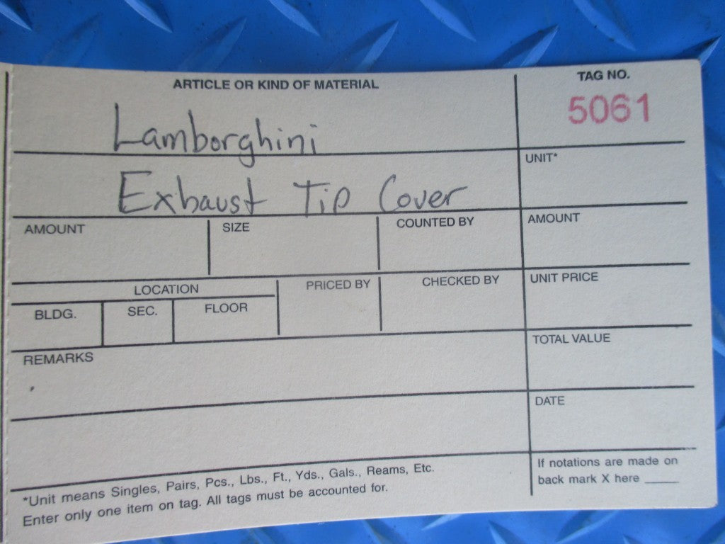 Lamborghini Aventador exhaust tips cover #5061
