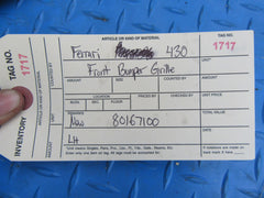 Ferrari 430 Challenge front bumper left grille NEW OEM #1717