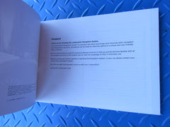 Lamborghini USA Canada multimedia system booklet #2981