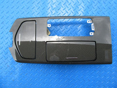 Maserati Ghibli Quattroporte center console compartment trim panel Carbon #8488