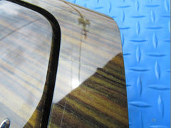 Maserati Ghibli Quattroporte center console compartment trim panel gloss wood #8487