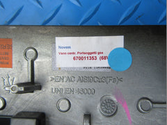 Maserati Ghibli Quattroporte center console compartment trim panel gloss wood #8487