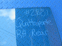 Maserati Quattroporte right rear door window glass #2881