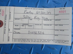 Bentley Flying Spur GT GTC shifter console chrome ring moulding trim #4591