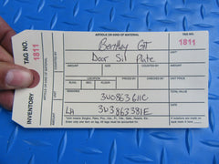 Bentley Continental GT GTC left front door sill kick plate #1811