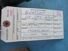 Bentley Continental GT GTC right passenger headlamp head light #3384