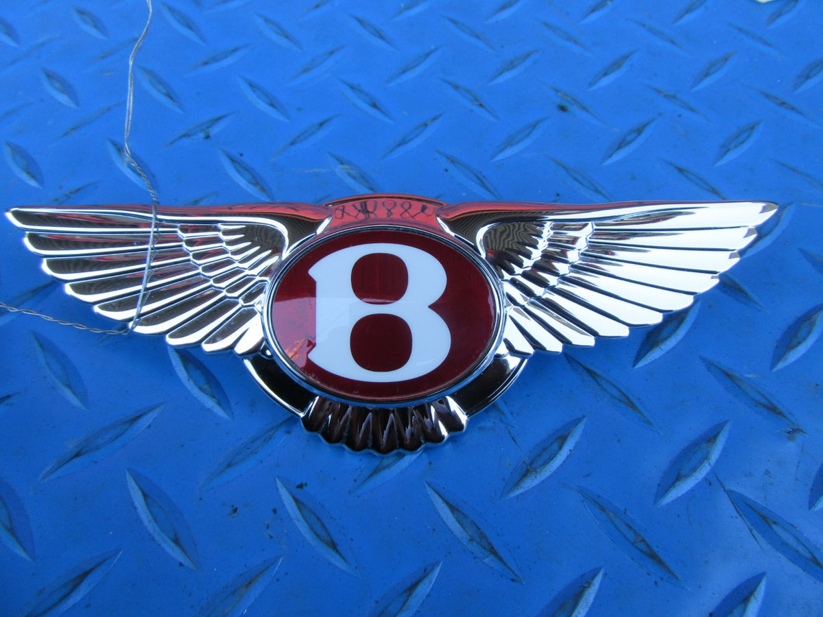 Bentley Continental Flying Spur GT GTC front grill RED B emblem wings #2858