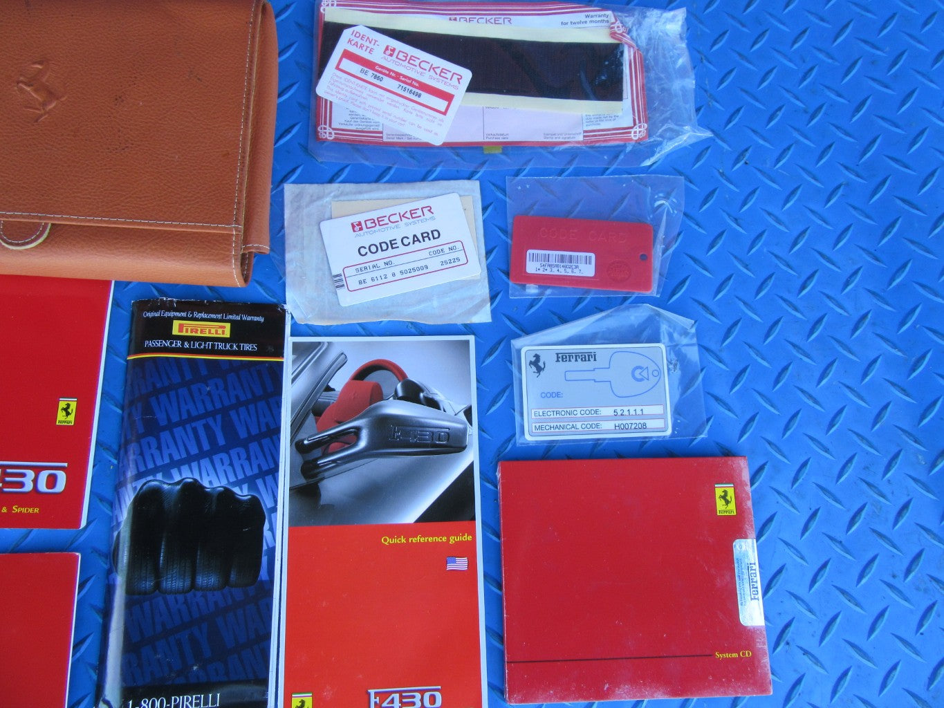 Ferrari 430 owners manual booklets system CD with pouch #2852