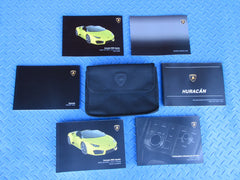 Lamborghini Huracan Spyder RWD owners manuals booklets with pouch #2853